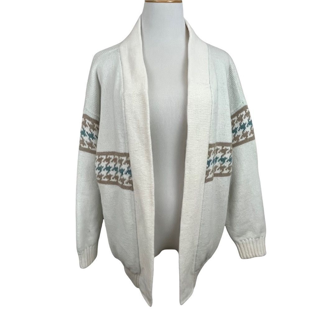 Retro 80’s Look Oversized Reversible Heavy Weight Open Cardigan M/L